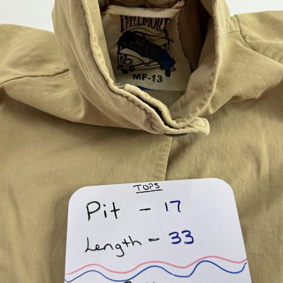 Millard Fillmore Anthropologie Jacket Duster Brown Leather Pockets Festival S - Picture 3 of 9